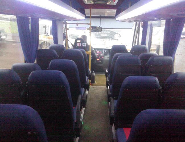 Фотография салона автобуса Неман для аренды с водителем в СПб